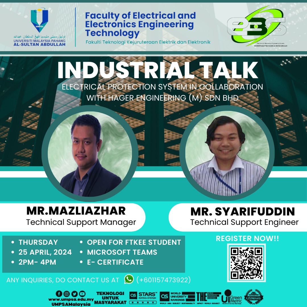 Industrial Talk: Electrical Protection System in Collaboration With Hager Engineering (M) Sdn.bhd