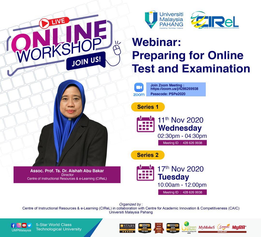Webinar: Preparing for Online Test and Examination