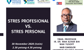 HEBAHAN SIARAN LANGSUNG PROGRAM SELF-CARE 6: STRES PROFESIONAL VS STRES PERSONAL