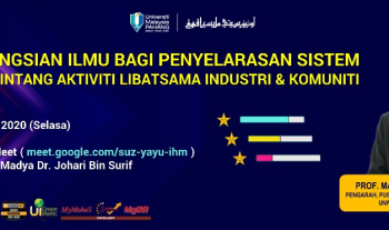 SESI PERKONGSIAN ILMU: PENYELARASAN SISTEM PENARAFAN BINTANG BAGI PROGRAM LIBATSAMA INDUSTRI & KOMUNITI