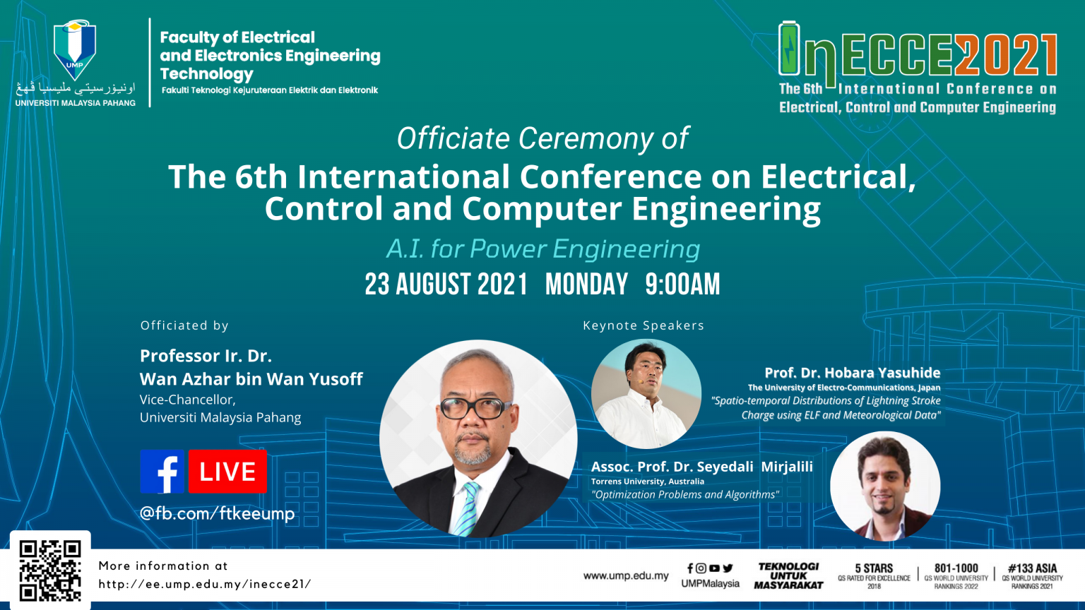 Officiate Ceremony of the 6th International Conference on Electrical, Control and Computer Engineering (InECCE2021)