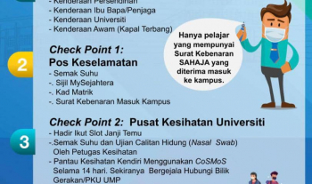 Infografik: Proses Kemasukan Pelajar-Pelajar FTKEE ke Kampus UMP.