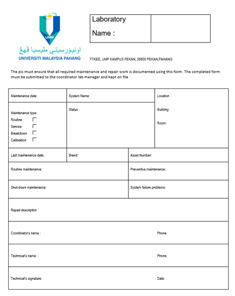 Maintenance Form (Attachment2)