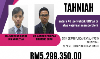 Sekalung Tahniah kepada Dr. Ahmad Syahiman dan Dr. Syukran Hakim