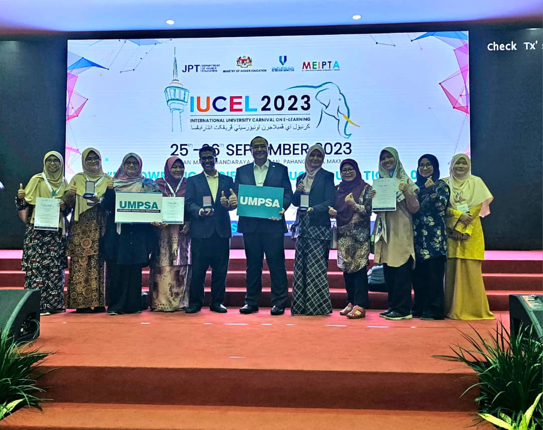 FTKEE RAIH 3 MEDAL EMAS DI INTERNATIONAL UNIVERSITY CARNIVAL ON E-LEARNING (IUCEL) 2023