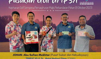 Staf FTKEE Sertai Kejohanan Golf Sempena Permasyuran Majlis Perbandaran Pekan