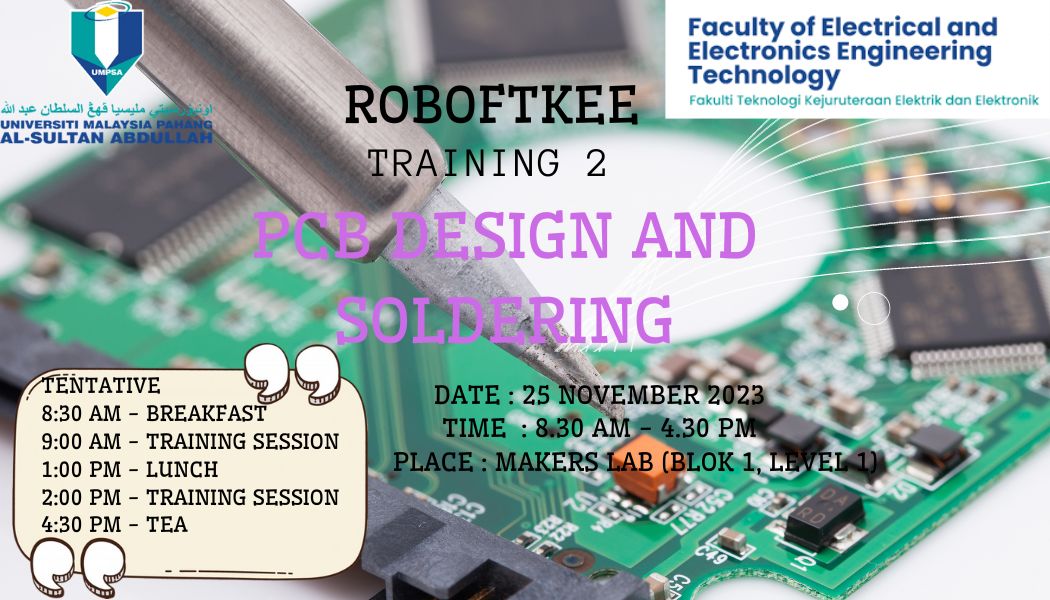 Training on ROBOFTKEE - PCB Design and Soldering