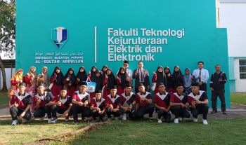 FTKEE UMPSA Santuni Lawatan Sekolah Menengah IMTIAZ Yayasan Terengganu