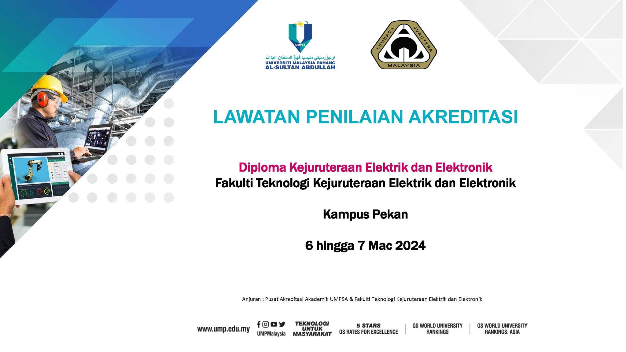 Program Elecktrick FTKEE UMP - Lawatan Penilaian Akreditasi bagi Program Diploma ...