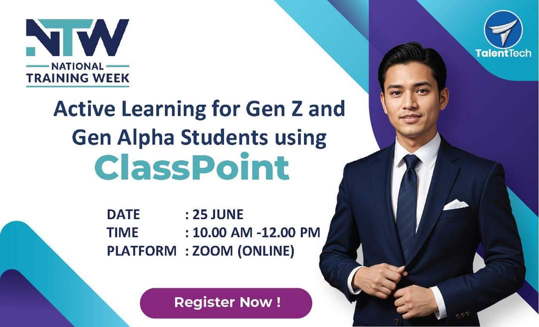 National Training Week 2024: Engaging Gen Z and Gen Alpha in Active Learning Using Classpoint