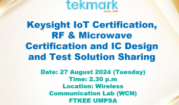 Knowledge Sharing: Keysight IoT Certification, RF & Microwave Certification and IC Design and Test Solution Sharing