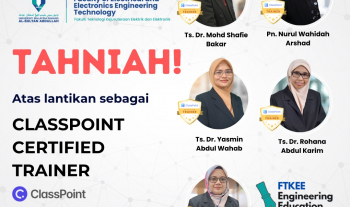 Tahniah atas pelantikan sebagai ClassPoint Certified Trainer