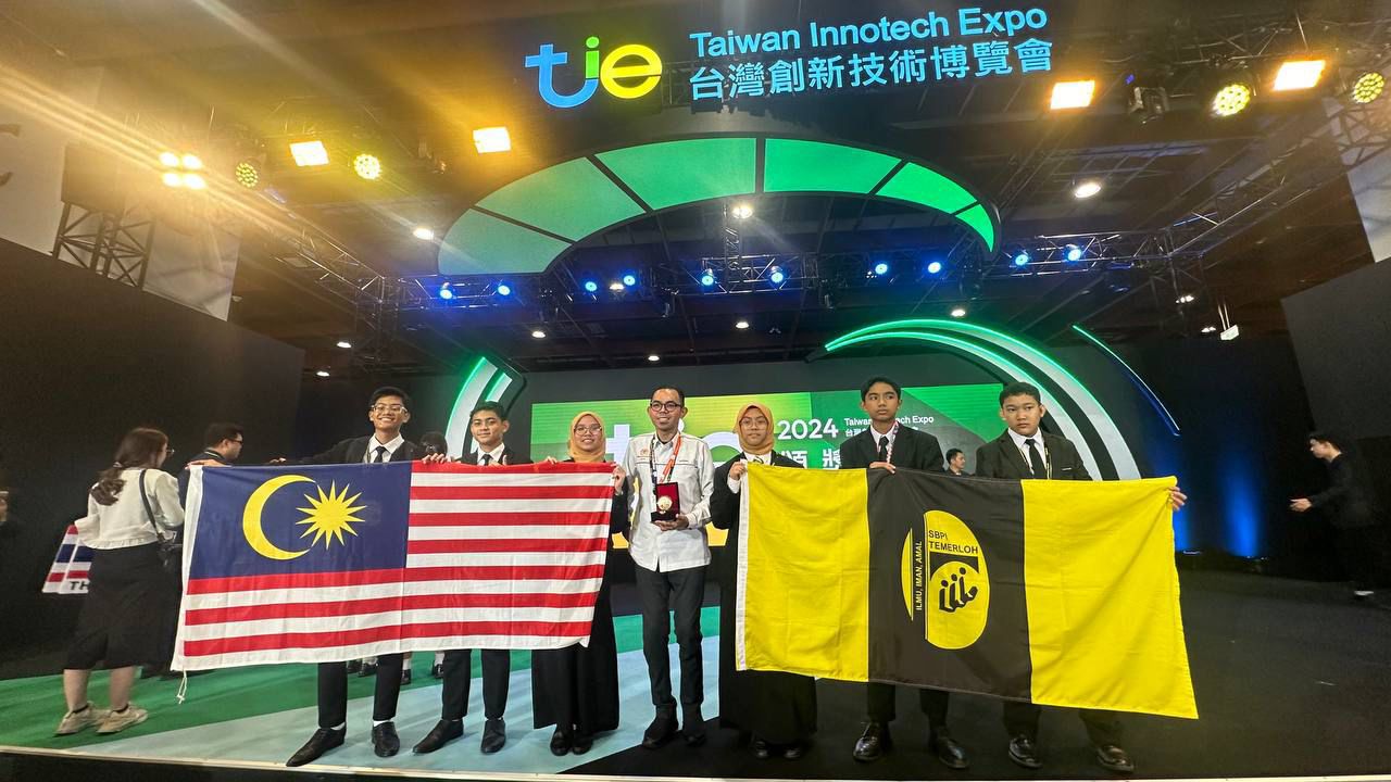 Kerjasama FTKEE UMPSA dan SBPI Temerloh Raih Emas di Taiwan Innotech Expo 2024