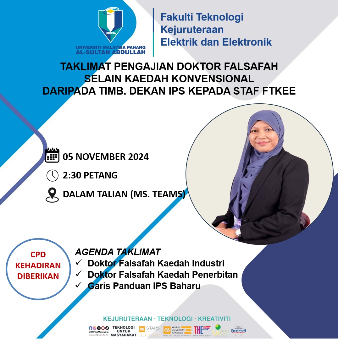 Taklimat Pengajian Doktor Falsafah Selain Kaedah Konvensional 