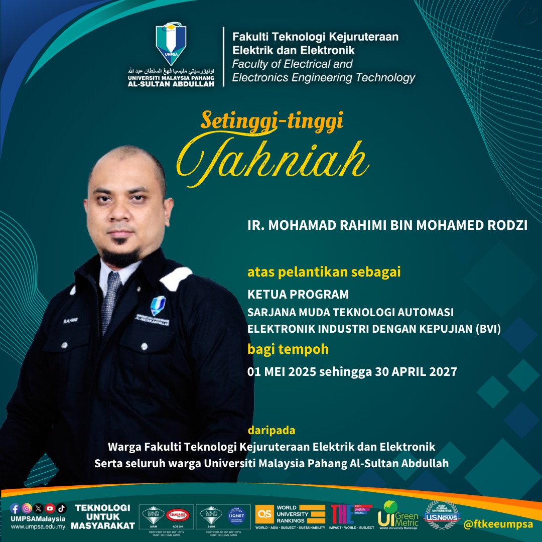 Pemakluman Pelantikan Baharu Jawatan Giliran UMPSA