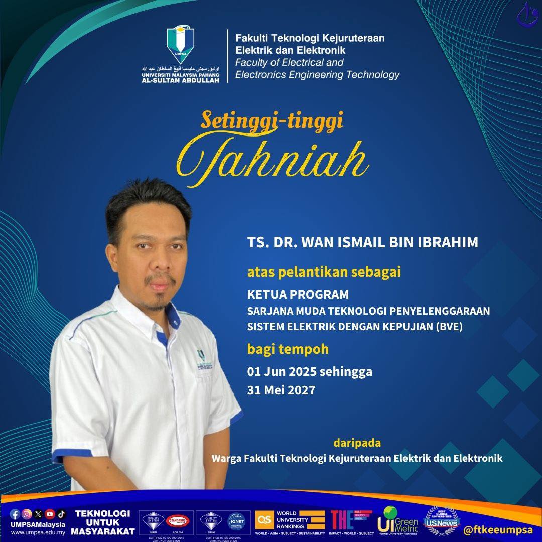 Pemakluman Pelantikan Baharu Jawatan Giliran UMPSA