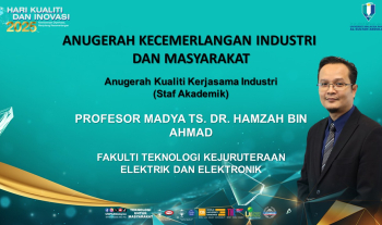 Penerima Anugerah Kualiti Kerjasama Industri Kategori Staf Akademik
