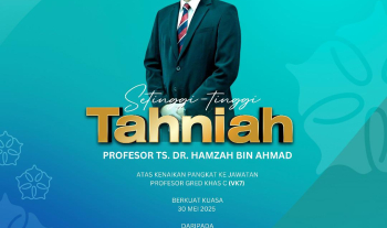 Pemakluman Keputusan Kenaikan Pangkat Bagi Jawatan Akademik di Universiti Malaysia Pahang Al-Sultan Abdullah (UMPSA)
