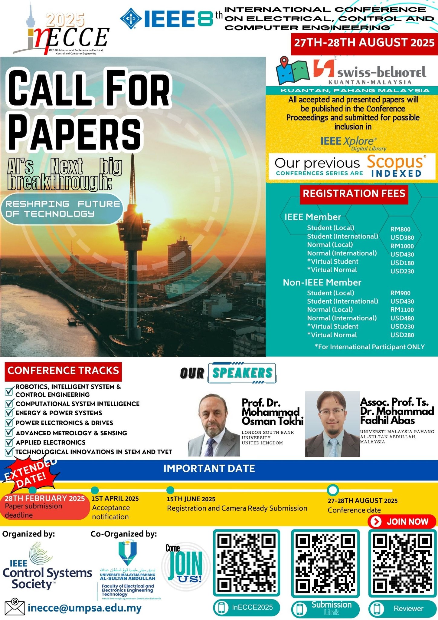 Count Down to Conference Day (IEEE InECCE 2025 : 27th-28th August 2025)