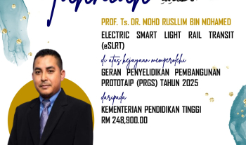 Tahniah Kepada Penyelidik FTKEE UMPSA yang telah berjaya memperolehi Geran PRGS