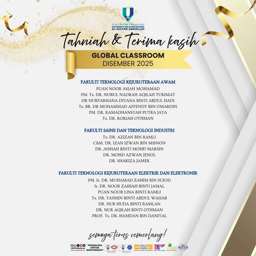 A Token of Appreciation and Congratulations to FTKEE for Implementing the Global Classroom