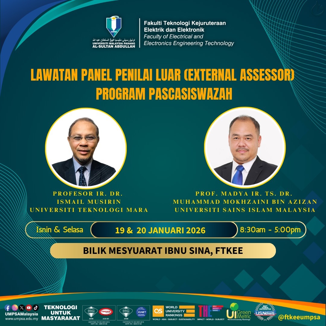 Sesi Lawatan Panel Penilai Luar (External Assessor)