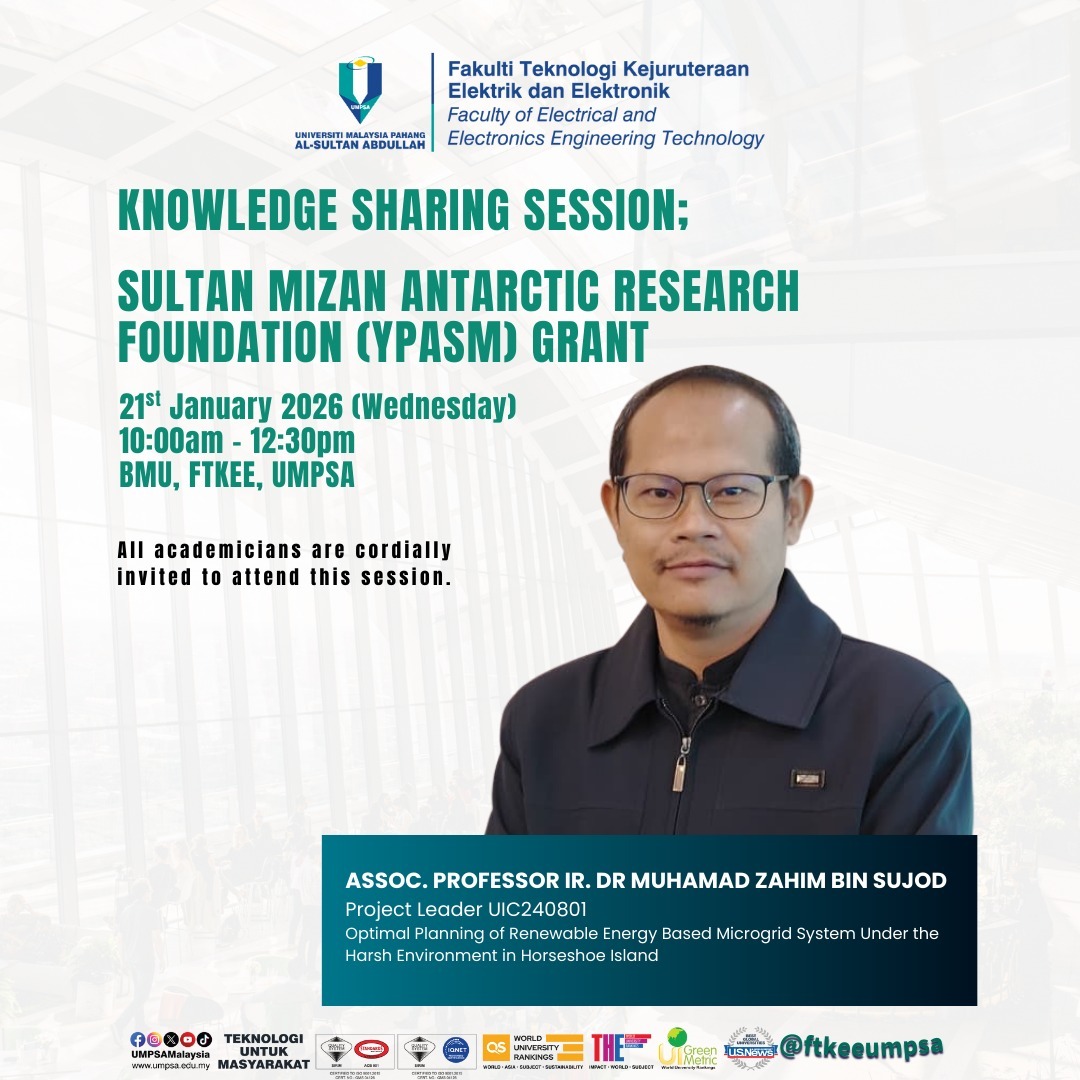 Knowledge Sharing Session: YPASM Grant by Assoc. Prof. Ir. Dr. Muhamad Zahim Sujod