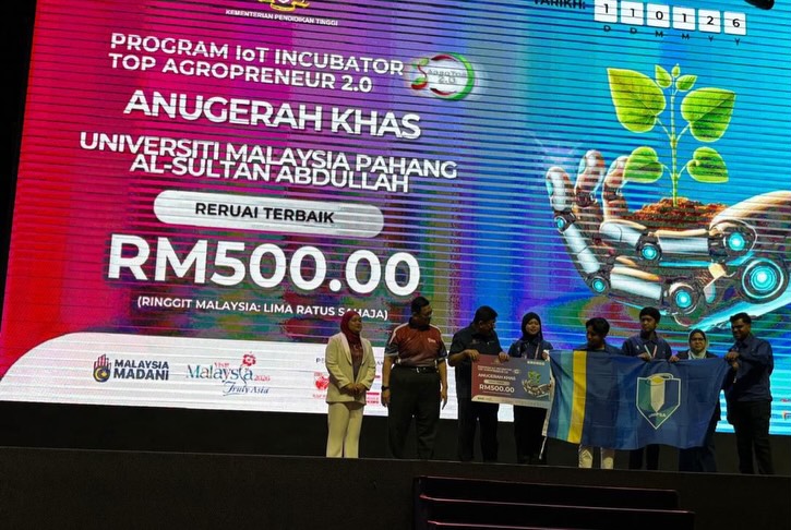 Tahniah diucapkan Kepada Syarikat Pelajar RedRoots Agro Technology yang Mewakili UMPSA dalam Program IoT Top Agropreneur 2.0