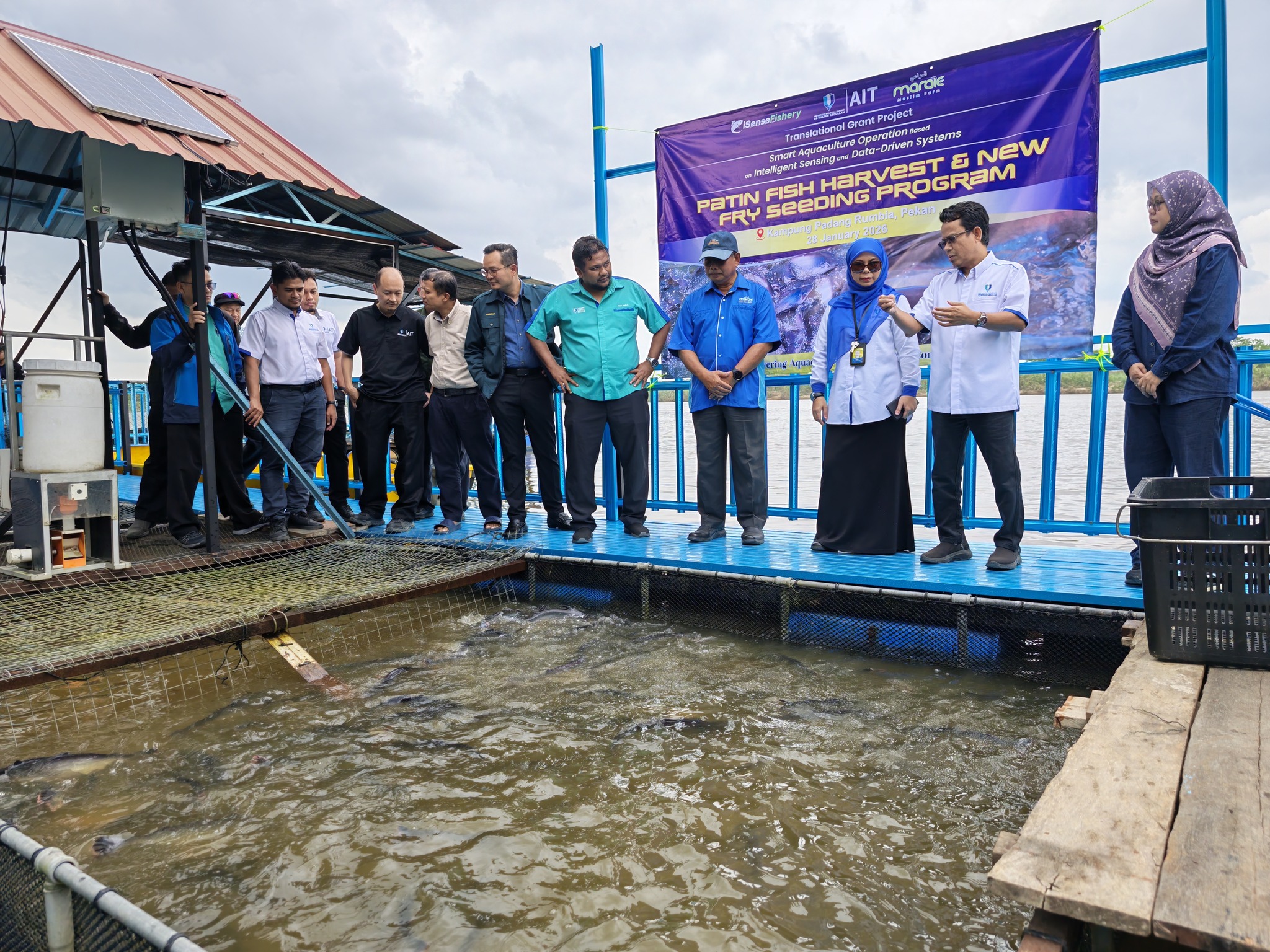 [UMPSA NEWS] Tuaian Patin dan Pelepasan Benih Baharu Penanda Aras Kejayaan iSenseFishery