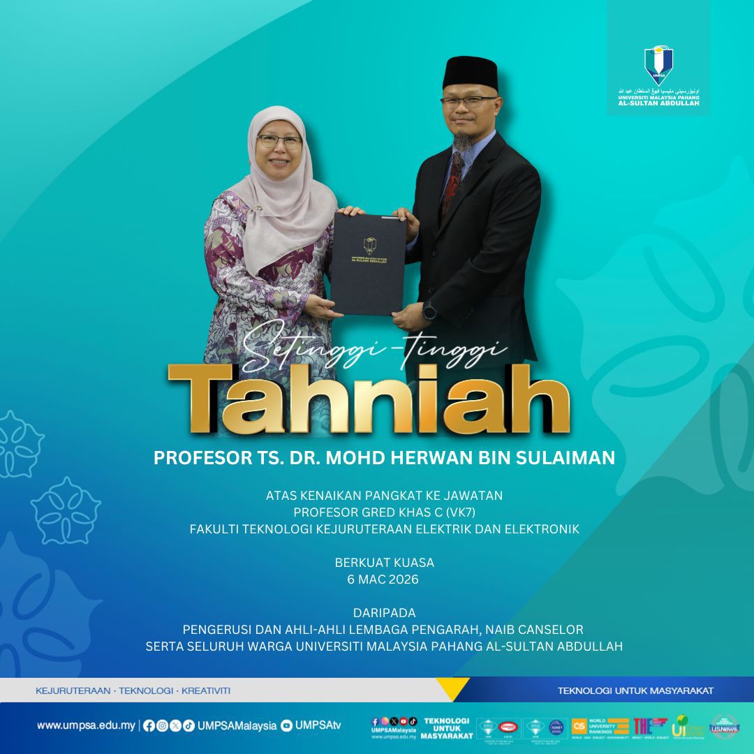 Pemakluman Kenaikan Pangkat Pensyarah Universiti