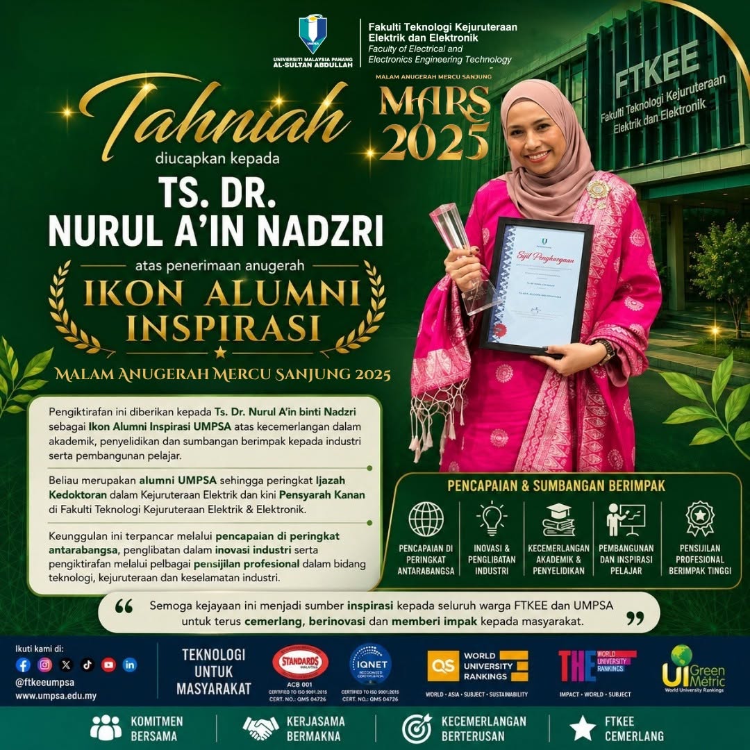 Tahniah Ts. Dr. Nurul A’in Binti Nadzri 