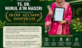 Tahniah Ts. Dr. Nurul A’in Binti Nadzri 