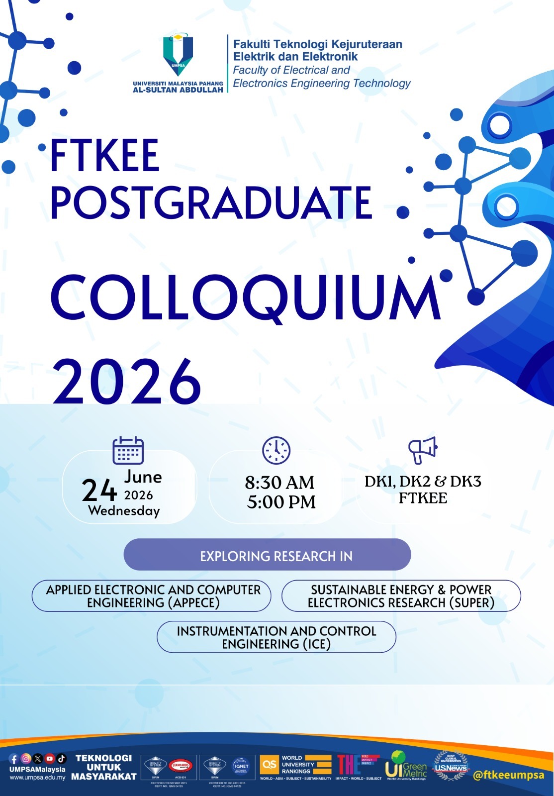 Colloquium (Progress Presentation) For FTKEE Postgraduate Students 2026