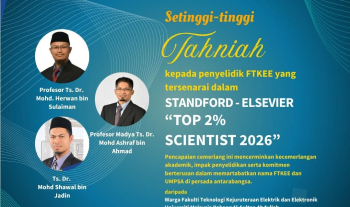 Setinggi-tinggi Tahniah Kepada Penyelidik FTKEE UMPSA
